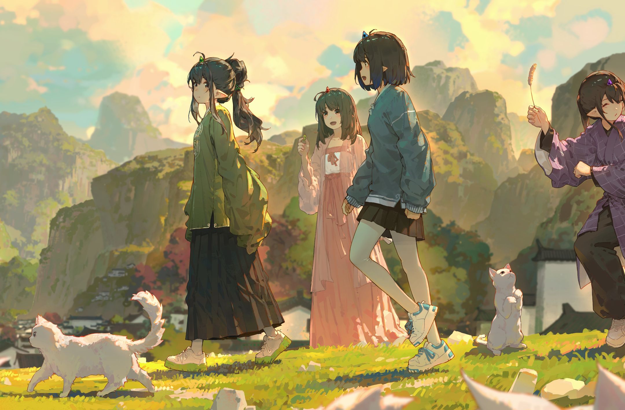 花铭 汉服云兮-青山之间