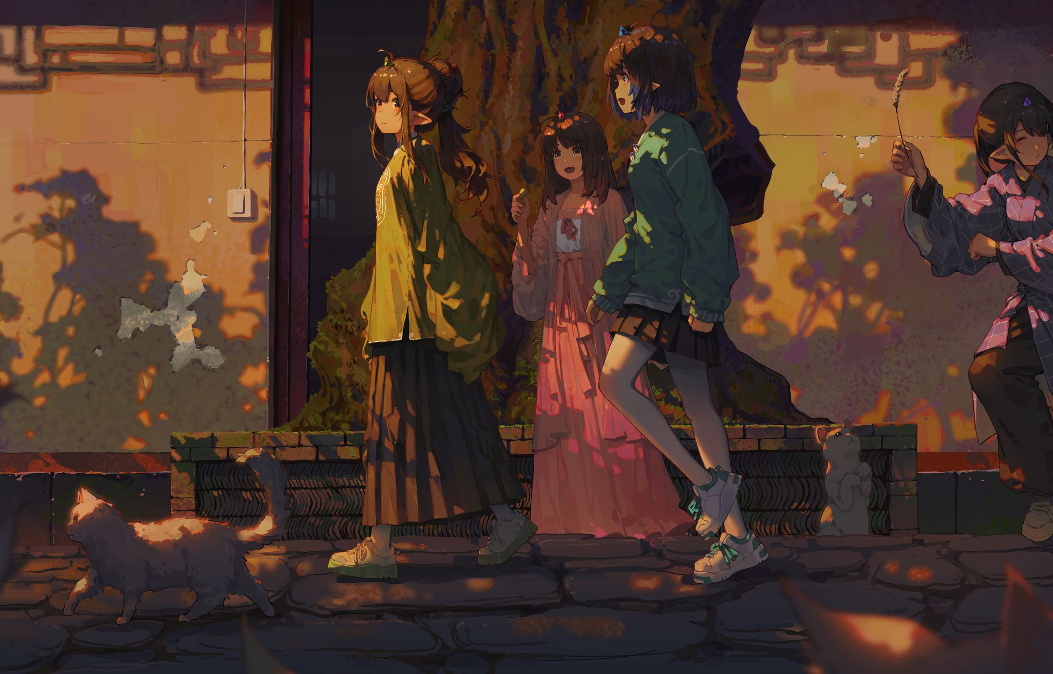 花铭 汉服云兮-庭院